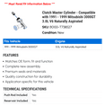 thumbnail image 2 of Clutch Master Cylinder - Compatible with 1991 - 1999 Mitsubishi 3000GT 3.0L V6 Naturally Aspirated 1992 1993 1994 1995 1996 1997 1998, 2 of 2