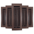 thumbnail image 3 of Prima Decorative Hardware Cast Aluminum Floor Register Size 3″ X 10″ VR109 Pack of 5 - Black, No Holes, 3 of 13