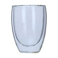 thumbnail image 1 of 350mL Double Wall Glass Mugs Clear Borosilicate Glass Mugs Heat-resistant Tea Hot Beverage Wine Coffee, 1 of 8