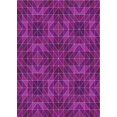 thumbnail image 1 of Ahgly Company Indoor Rectangle Patterned Crimson Purple Novelty Area Rugs, 4' x 6', 1 of 6