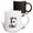 Multicolor, variant on 3drose, Nice Letter E. Halloween Monogram, Broom, Wizard Hat, Cat Art Gift, 11oz Mug