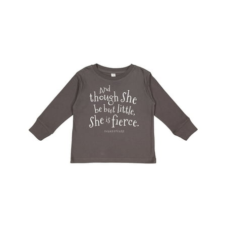 

Inktastic Shakespeare Lover Quote Boys or Girls Long Sleeve Toddler T-Shirt