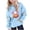 Light Blue, variant on HAOTAGS Girl Halloween Hoodie — Long-Sleeve Pocketed Pullover Sweatshirt Red Size 7