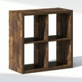 thumbnail image 5 of Furinno CUBIC 4-Cube Closet Organizer Open Shelf Extra Thick Frame Amber Pine, 5 of 6