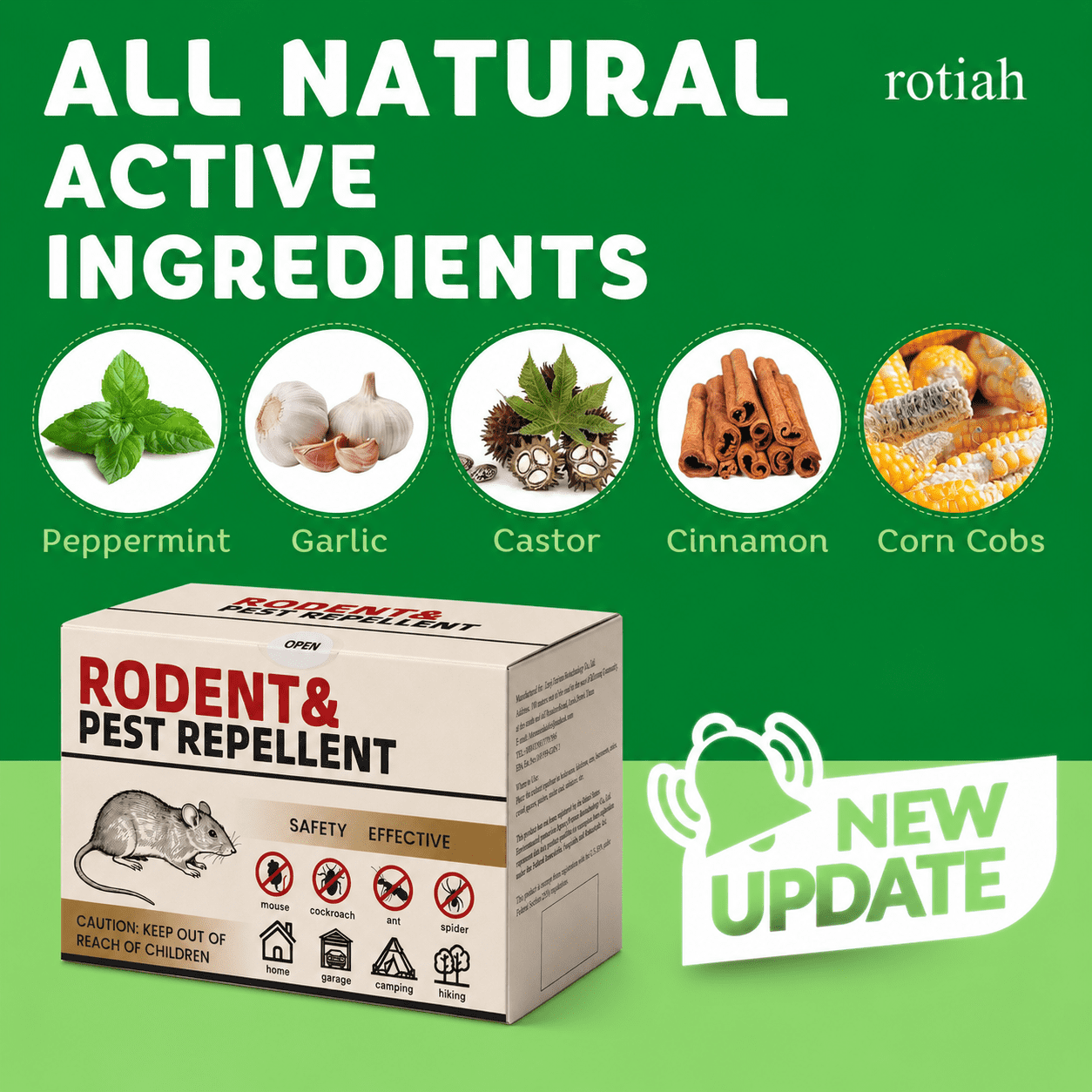 Pest Repellent Pouches,72Balls Peppermint Oil for Mice, Rodent, Mouse, Rats, Spider, Squirrel, Pest Control Indoor & Outdoor, Natural Mouse Deterrent Replace Traps Family & Pet Safe