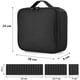 thumbnail image 2 of Estuche de maquillaje de viaje, organizador profesional de bolsas de maquillaje cosmético Bolsa de almacenamiento de cosméticos portátil con divisores ajustables, 2 of 6