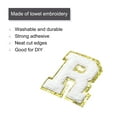 thumbnail image 3 of Chenille Letters R Patches Large Size 80mm/3.15 Inch Golden Glitter for Clothing,Shoes,Hats 3PCS(White), 3 of 5