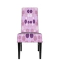 thumbnail image 2 of ZICANCN Purple Line Flower Chair Protectors Seat Covers , Dining Chair Slipcovers 1 Piece for Dining Room Hotel Kitchen, 2 of 8