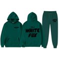 thumbnail image 1 of 2025 White Fox Unisex Letter Print Loose Hoodie Pants Set, 1 of 3