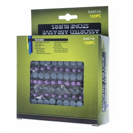 

100pc Universal Rotary Tool Abrasive Stone Precision Grinder Accessory Set