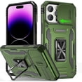 thumbnail image 1 of Armor Military Grade Case Compatible Iphone 14 Pro Max/14 Pro With Slide Camera Cover & Magnetic Ring Stand, 1 of 3