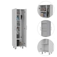 thumbnail image 3 of FM FURNITURE  Norway Broom Closet Pantry White Engineered Wood, 3 of 6