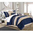 thumbnail image 4 of Chic Home Carlton Ensemble de Literie 6 Pcs, Taille Grand, Bleu, 4 of 4