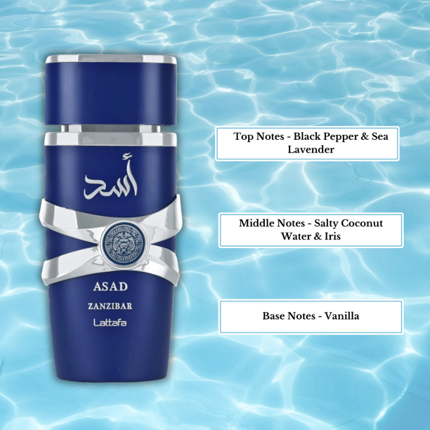 Lattafa Asad Zanzibar Eau De Parfum Spray For Men 100ml - Walmart.ca