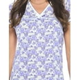 thumbnail image 4 of Casual Nights Women's Cotton Floral Short Sleeve Nightgown, 4 of 4