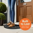 thumbnail image 6 of Superio Non-Slip Welcome Doormat for Entry, Indoor Outdoor, Heavy Duty, Waterproof, Easy Clean, Low-Profile Mats for Entry, Garage, Patio, High Traffic Areas, 18"x30" (Grey, Sunburst Coir), 6 of 9