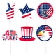 thumbnail image 1 of 60 piezas de adornos para cupcakes del Día de la Independencia con bandera y estrella, adornos patrióticos para cupcakes de EE. UU., suministros para decoraciones para pasteles de fiestas temáticas, 1 of 5