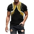 thumbnail image 2 of Styesk T-Shirts pour Hommes Nouvelle Mode T-shirt pour Hommes Impression 3D Bière Indéterminable Manches Courtes Col Rond T-shirt Décontracté Haut de Sport Blouses, 2 of 5