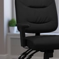 thumbnail image 4 of Scranton & Co Leather Mid-Back Task Office Chair with Arms, 4 of 9