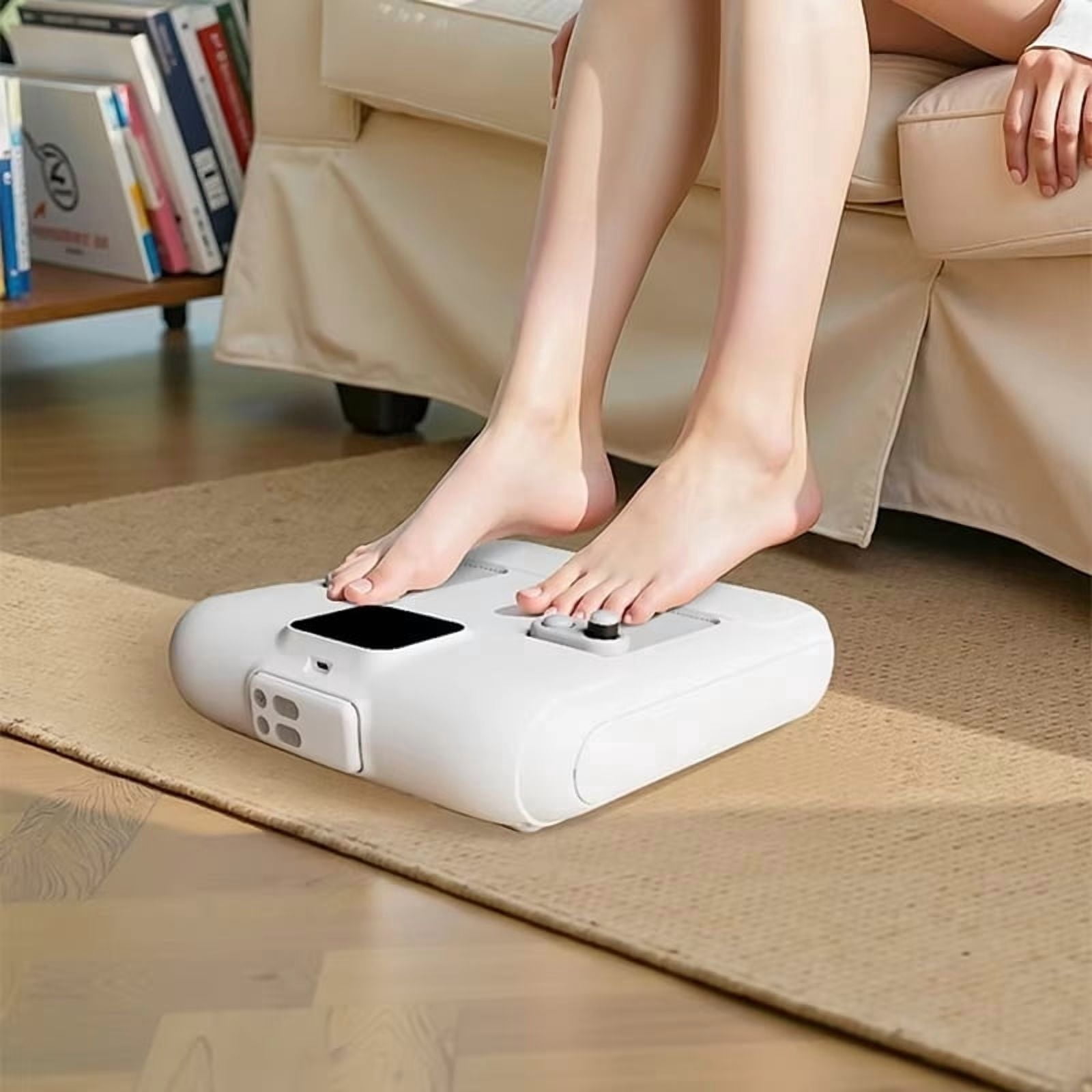 Remote Control Electric Foot Massager | Shiatsu Kneading Tapping Foot Massager Acupoint Stimulation Foot Spa Massager Machine