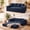 Blue, variant on Belhome 79" Convertible Sofa Bed, Boneless Couch Sleeper Sofa with Cup Holders & Side Pockets, Corduroy Loveseat Sofa Bed, No Assembly for Living Room, Apartment & Small Spaces