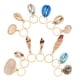 thumbnail image 4 of 13 piezas encantos para el cabello anillos de trenza para el cabello concha colgante encanto pinza de pelo decoración, 4 of 8