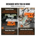 thumbnail image 4 of KFFKFF Stand-Inclusive Table Saw, 10-inch 15-Amp, Max Rip at 25-in, Up to 5000RPM Speed, 40T Blade, Compact and Portable for Jobsite, Ideal for Wood & Furniture Crafting with Sliding Miter, 4 of 9