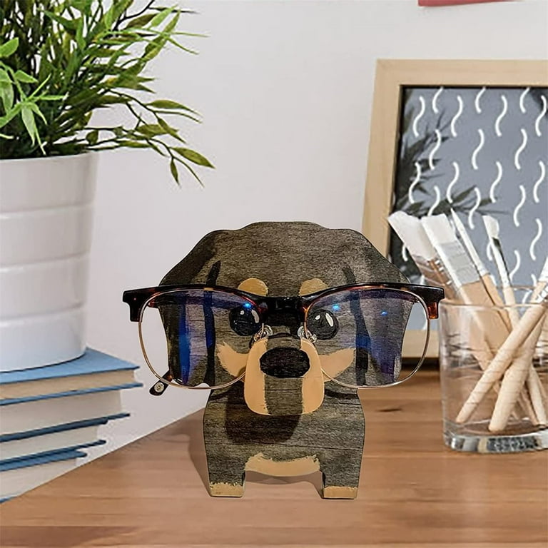 Fun Hand Craft Storage Office Desk Animal Sunglasses Holder Living Room  Wooden Stand Eyeglass Stand Cute