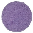 thumbnail image 4 of Home Weavers Modesto Collection 100% Cotton Tufted Round Round Bath Rugs, Extra Soft and Absorbent Round Bath Rugs, Non-Slip Round Bath Mats, Machine Washable 30" Round, Purple, 4 of 5