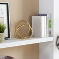 thumbnail image 2 of Danya B. Gold Eternal Loop Metal Art Abstract Sculpture (FHB022), 2 of 3