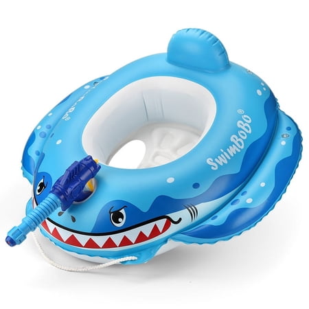 Little Bado Baby Pool Floats Inflatable Baby Swim Float Sharl Boat Pool Swim Ring for Kids