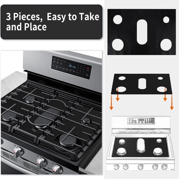 YAOMOBB Stove Splash Guard Stove Cover Easy to Clean Stove Top Protector Set Oil Stain Resistant Stove Top Cover Guard for Home Kitchen Stove Protector