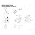 thumbnail image 2 of Kingston Brass KB8639FL Simple Poignée Baignoire et Robinet de Douche, 2 of 2