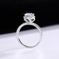 thumbnail image 4 of 1ct Rose Moissanite Rings for Women D Color VVS1 Clarity Red/Green/Pink Diamond Rings S925 Sterling Silver Moissanite Engagement Rings with Certificate, 4 of 9