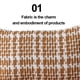 thumbnail image 3 of Funda de almohada tejida geométrica con borla rectangular adecuada para muchos lugares, 3 of 6