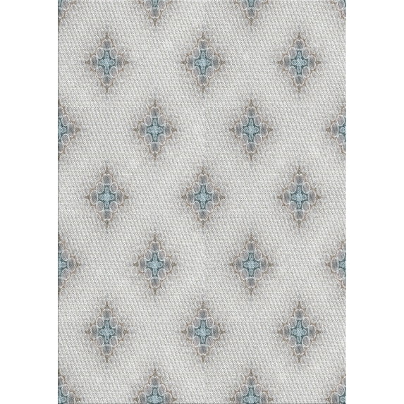 Ahgly Company Indoor Rectangle Patterned Off White Beige Novelty Area Rugs, 4' x 6'