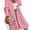 pink, variant on Women's Hooded Long Knit Cardigan Open Front Loose Sweater Coat with Pockets