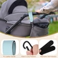 thumbnail image 3 of REGALWOVEN 4 Pack Shopping Cart Hooks, Leather Adjustable Shopping Cart Hooks Multi-Function Hooks for Trolleys Backpacks Wheelchairs Shopping Carts, Light Blue, 3 of 6