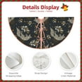 thumbnail image 3 of Balery Vintage Moon with Plants and Fox Printed Christmas Tree Skirt , Merry Christmas Party Christmas Tree Decoration,Adjustable Tree Skirt-30", 3 of 6