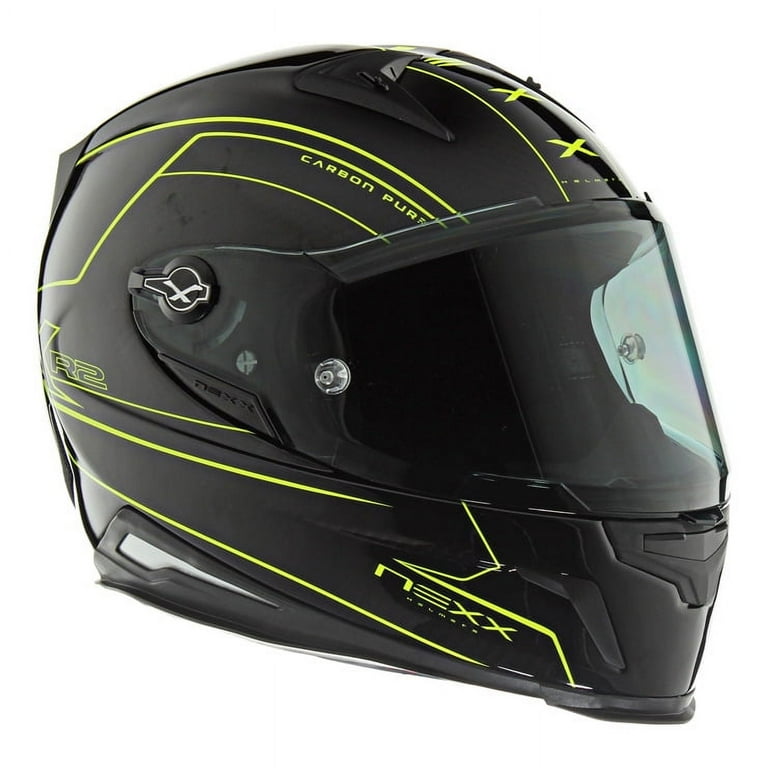Nexx X.R2 Carbon Pure Motorcycle Helmet Neon Yellow/Black XL