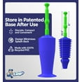 thumbnail image 5 of Luigi's - The World's Best Toilet Plunger | The Big, Blue & Green Unblocking Machine | Heavy Duty Unblocker with Unique Bellows Design | Clears & Unblocks All Toilets, 5 of 9