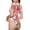 Watercolor Tropical Gnomes, variant on Vinyl Records Womens One Piece Swimsuits Modest Tummy Control Bathing Suits Lace Up Slimming Swim Suit-Small