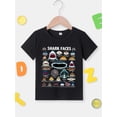 thumbnail image 2 of Cartoon Sharks Graphic Print Tee, Boys' Casual & Trendy Crew Neck Short Sleeve T-shirt For Spring & Summer, Boys' Clothes For Everyday Life, 2 of 7