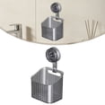 thumbnail image 2 of No Drill Bathroom Suction Storage Box, Suction Cup Bathroom Shelves, No Drill Shower Caddy, Wall Mount Organizer, Suction Storage Holder with Drain Holes, Removable Rack for Kitchen Bathroom, 2 of 7