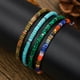 thumbnail image 5 of Xiao Hua Pulsera elástica vintage bohemia con cuentas de madera hecha a mano, pulsera de equilibrio con protección curativa para mujeres y hombres, estilo M, 5 of 5