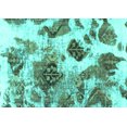 thumbnail image 1 of Ahgly Company Indoor Rectangle Abstract Turquoise Blue Modern Area Rugs, 6' x 9', 1 of 4