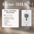 thumbnail image 3 of Matthews Fans - Irene-5HLK Five Blade Flush Mount Ceiling Fan with Integrated, 3 of 7
