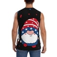 thumbnail image 4 of Pofeuu Gnome Independence Day Print Men's Muscle T-Shirt, Sleeveless, Muscle Tank, Classic Muscle Tee Top For Men Casual Sleeveless Muscle T-Shirt Trendy Clothes-Medium, 4 of 7