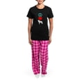thumbnail image 4 of CafePress - Peace Love Great Pyrenees Women's Dark Pajamas - Women's Short Sleeve Print T-Shirt and Pants Dark Cotton Pajama Set, 4 of 7