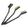 thumbnail image 4 of Almencla 3 Pieces Wire Brush Set Scratch Brushes for Deep Cleaning Paint Remover Dirt black, 4 of 8